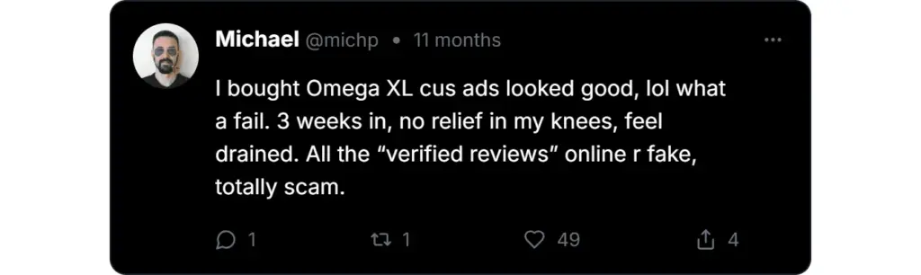 omega xl twitter review