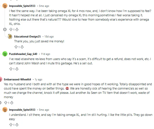 omega xl reddit reviews