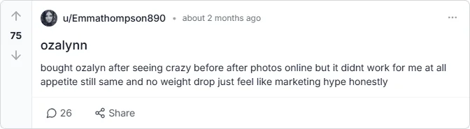 ozalyn reddit review