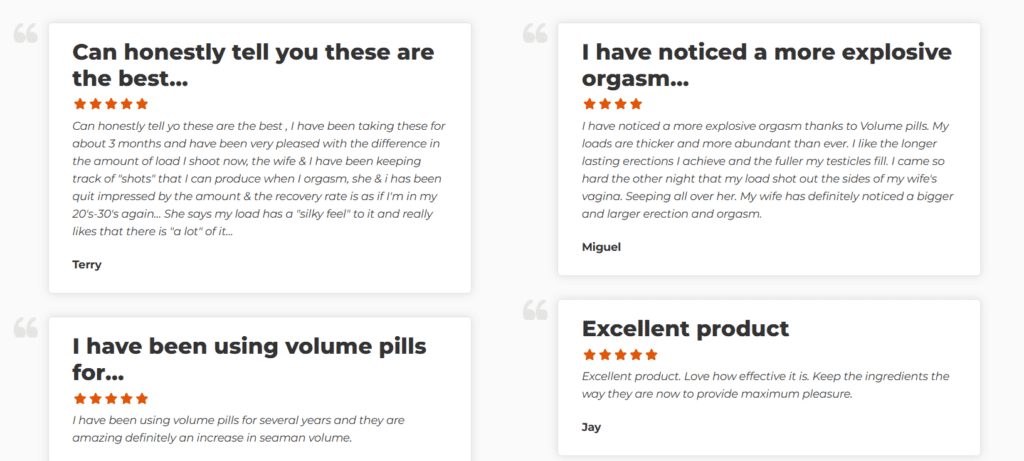 Volume Pills Scam