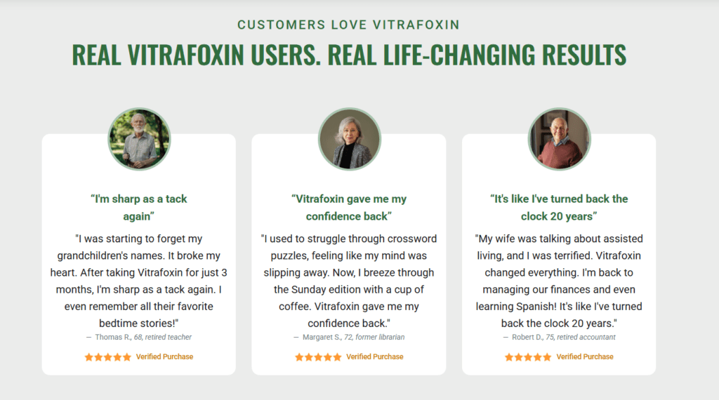 Vitrafoxin Scam