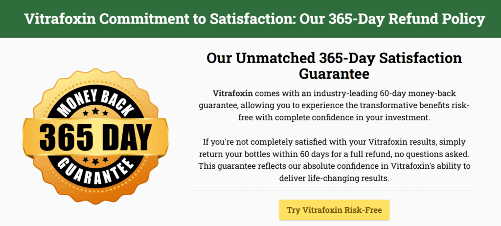 Vitrafoxin Scam