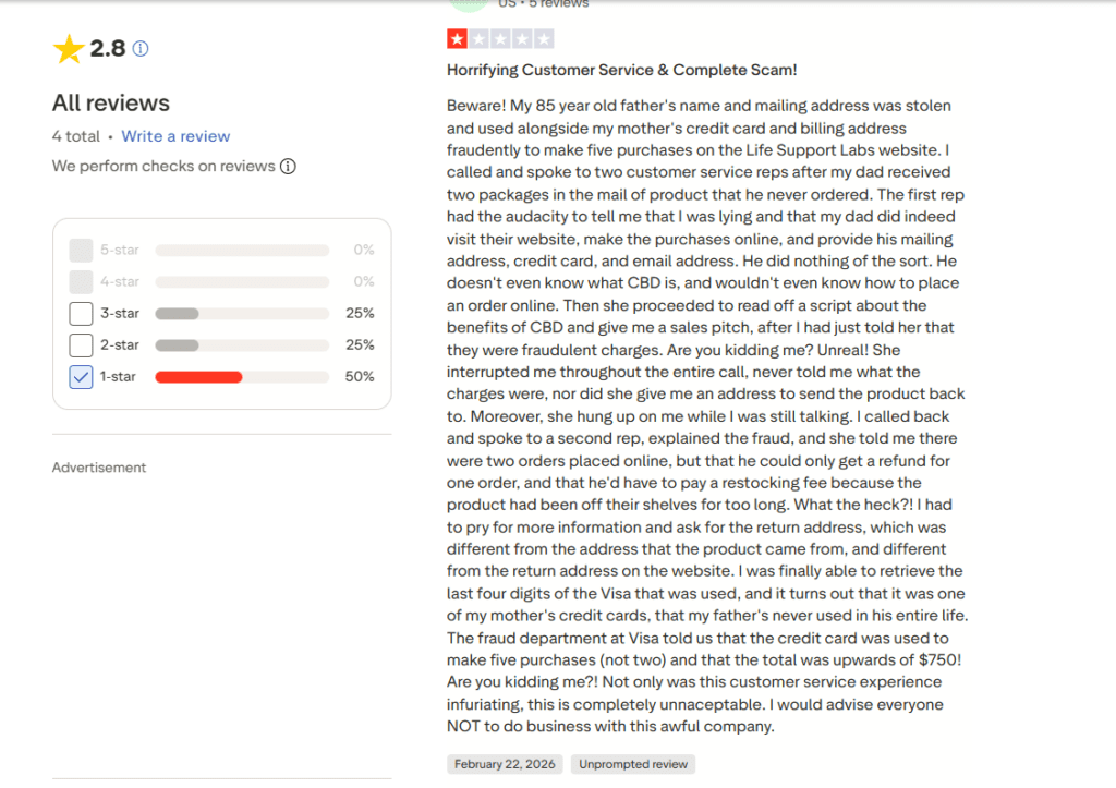 Life Support Labs Male Performance Gummies Scam