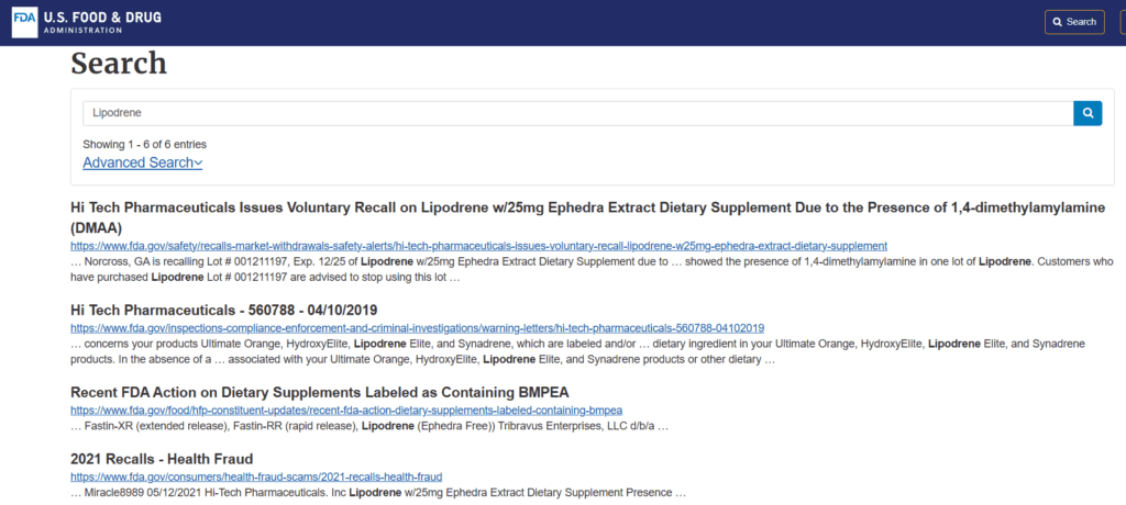 Lipodrene Scam