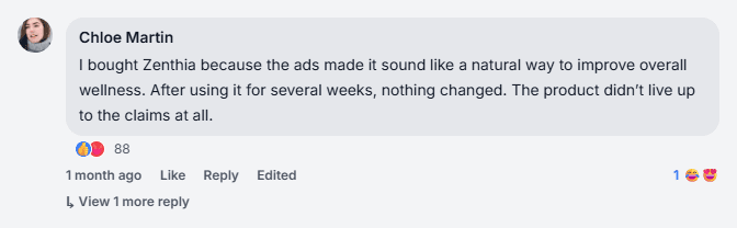 Zenthia Scam