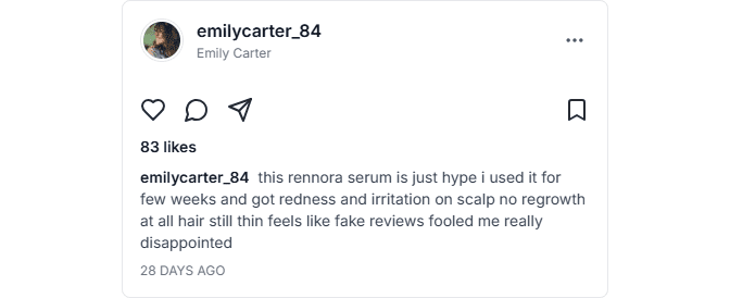 Rennora Hair Growth Scam