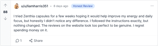 Zenthia Scam