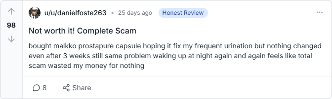 Malkko Prostapure Scam