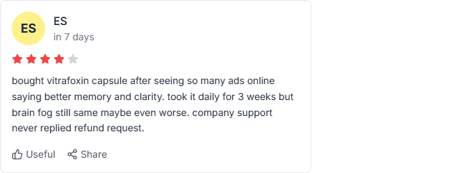 Vitrafoxin Scam