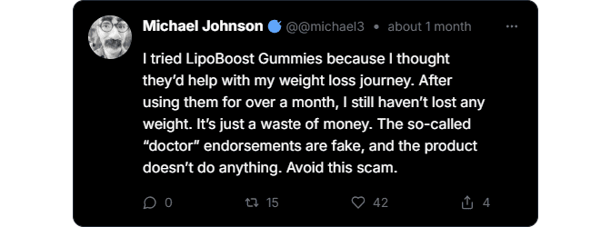 LipoBoost Gummies Scam