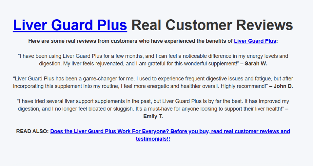 Liver Guard Plus Scam