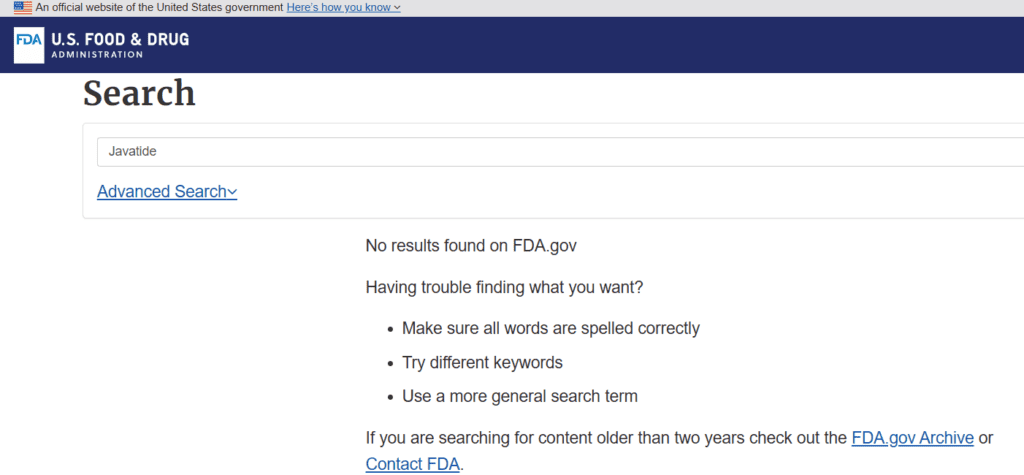  no fda