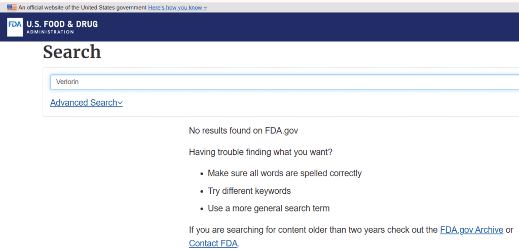 no Fda