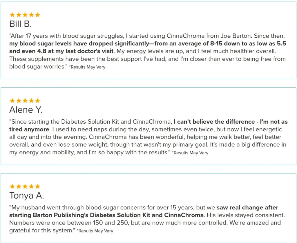 Fake reviews in CinnaChroma official website