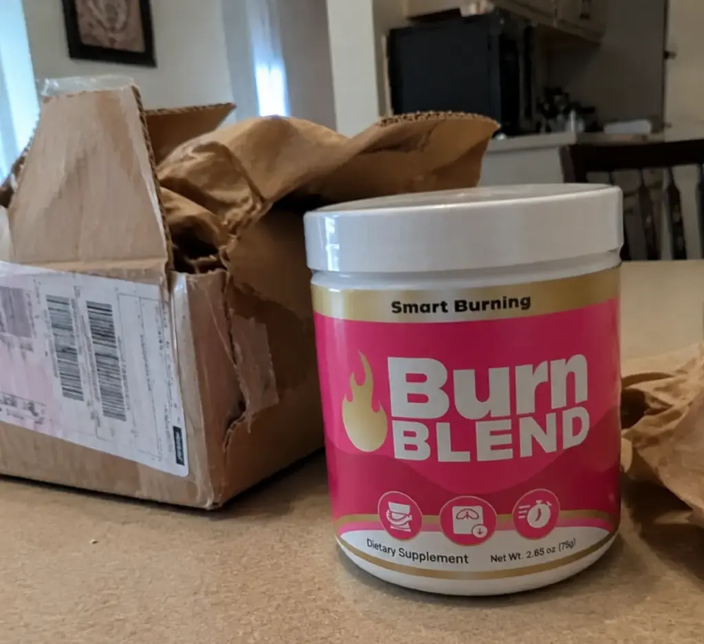 burn blend product unboxing