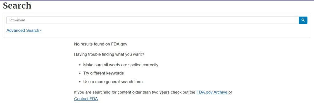 provadent fda