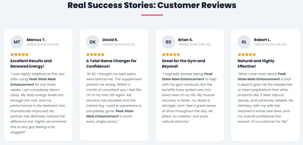 peak state maniuplated customer review