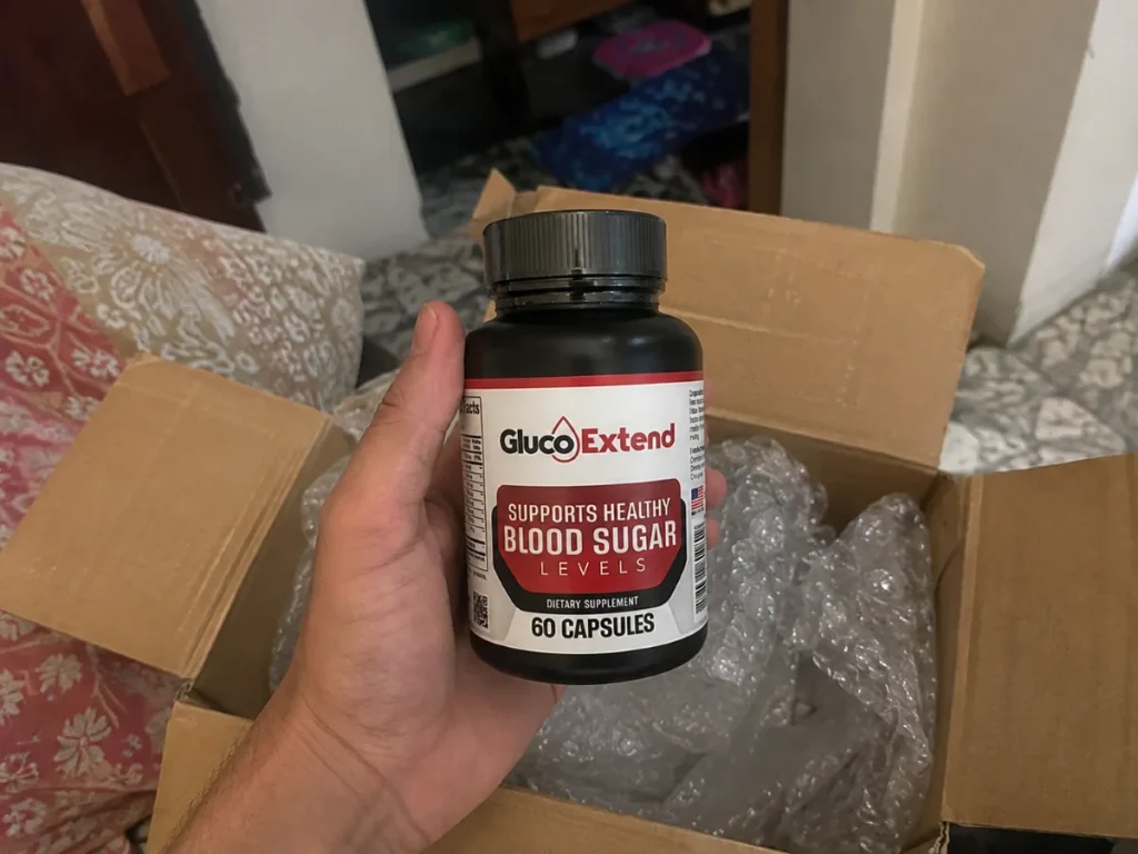 gluco extend product unpackaging