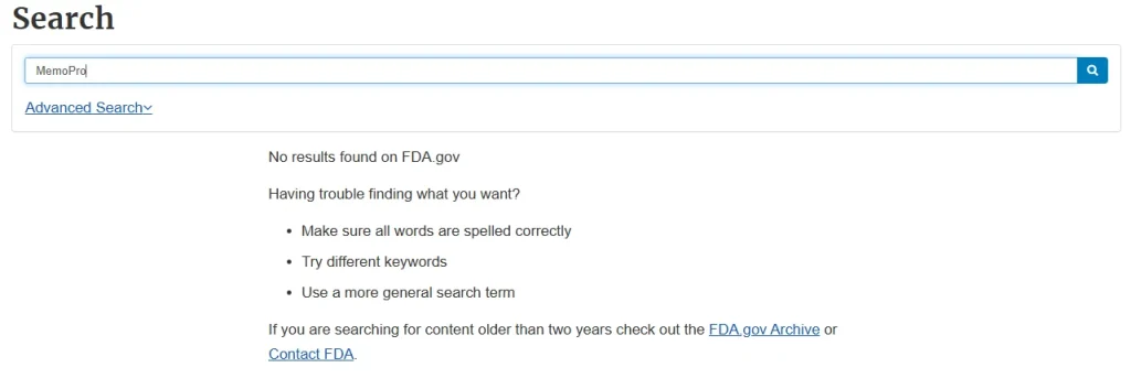 fda promemo