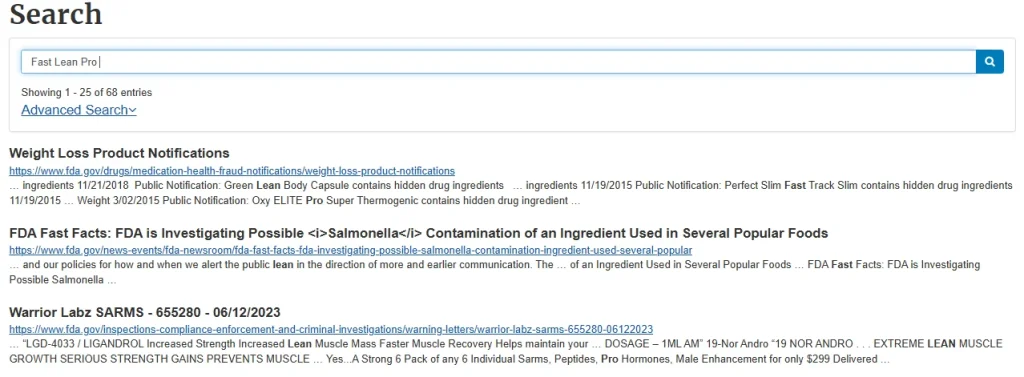 leanfast fda