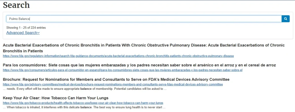 pulmo fda approval