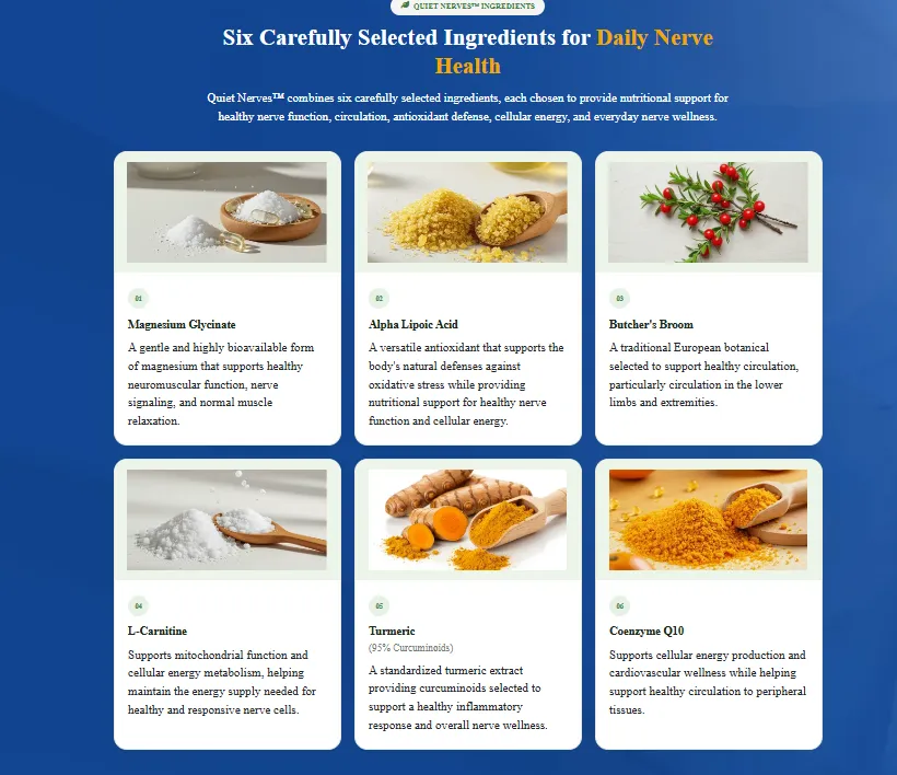 Undisclosed Ingredients in Quiet Nerves Formula