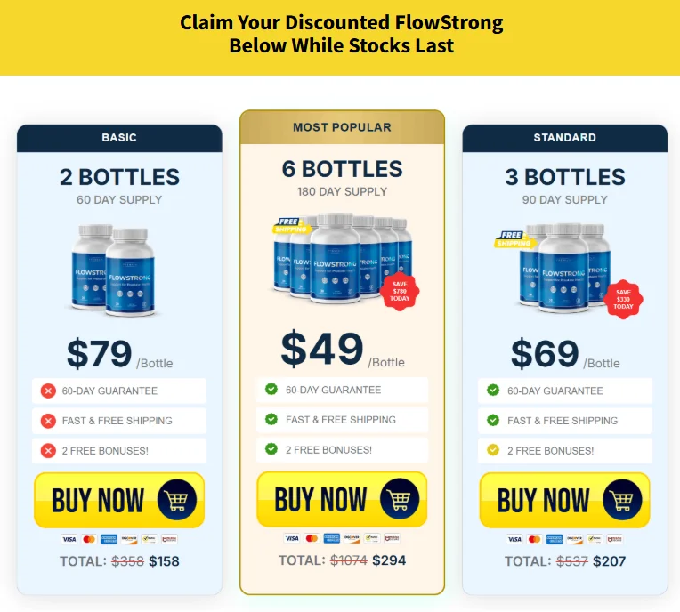 flow strong sale statics