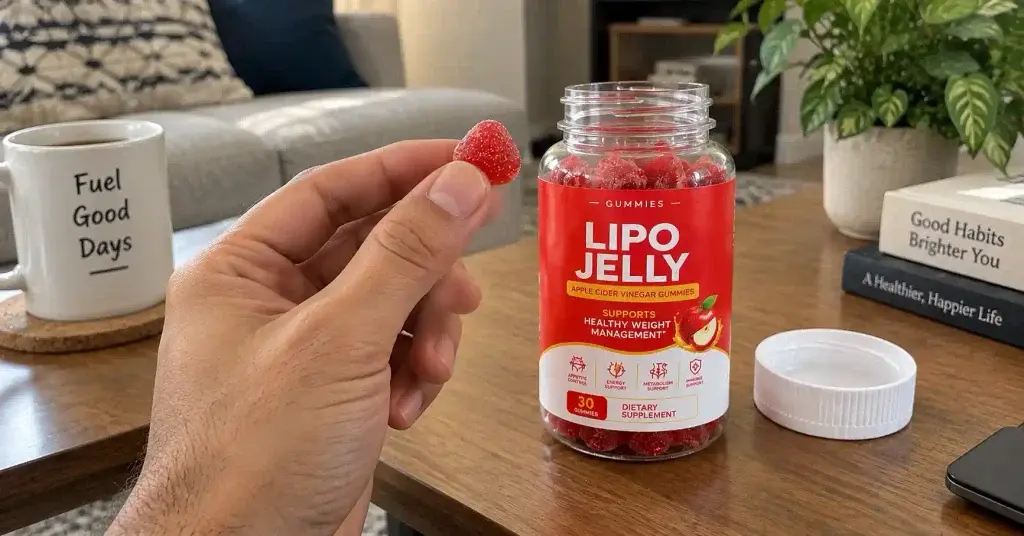 Holding lipojelly gummy