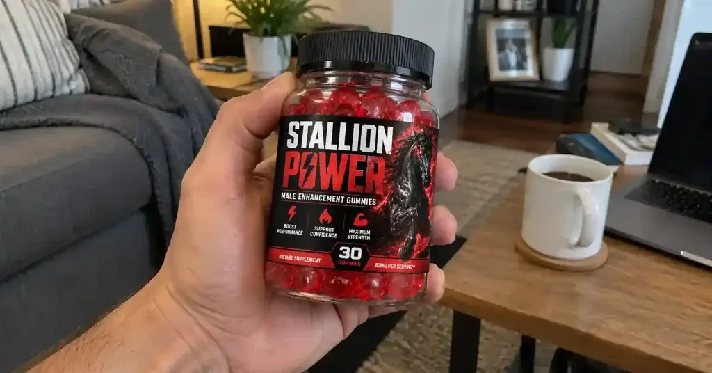Holding stallion power bottle