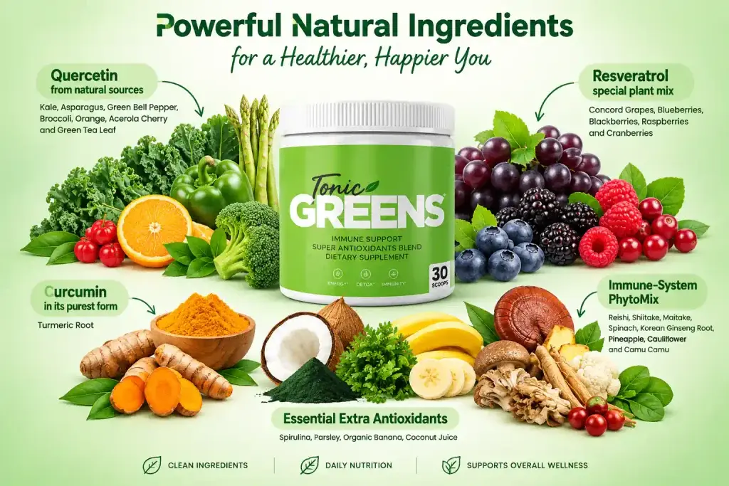 ingredients tonic green