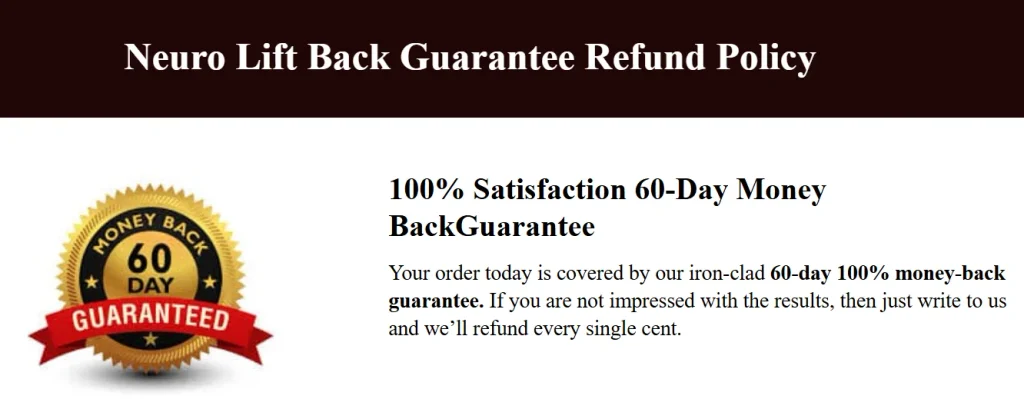 neurolift refund policy
