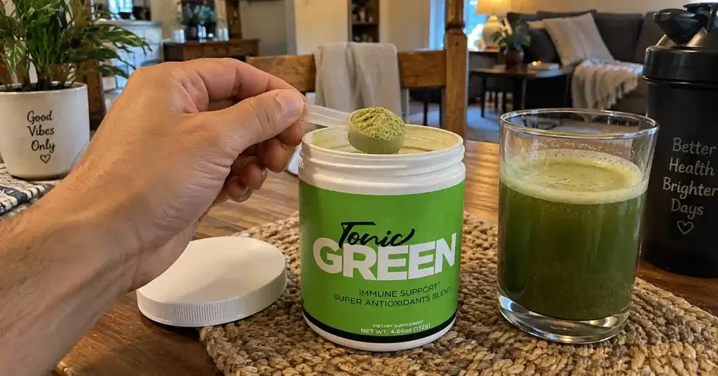 tonic green in use