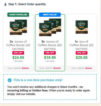 Akemi Coffee Boost pricing