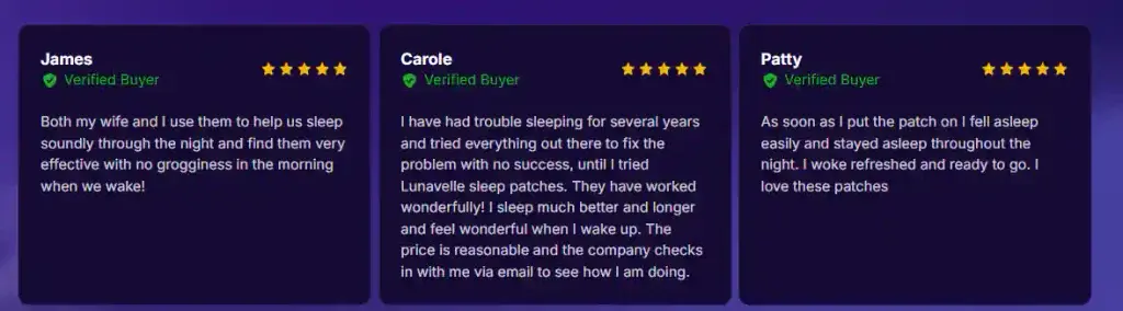 Lunavelle customers reviews