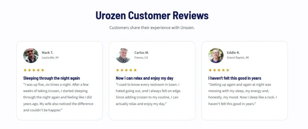 Urozen reviews