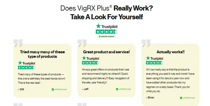 Vigrx plus customer reviews