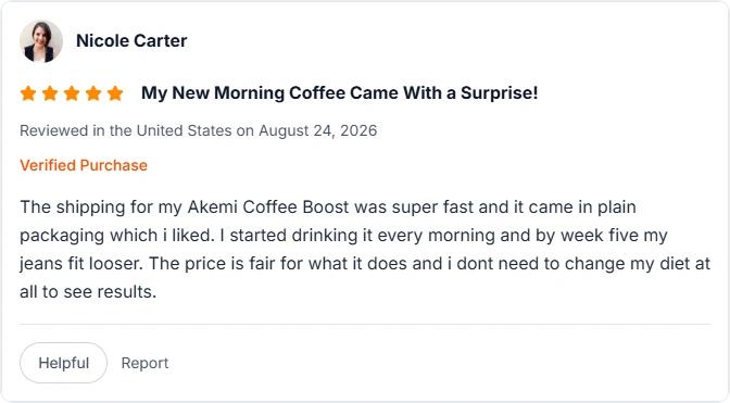 akemi coffee slim booster amazon review