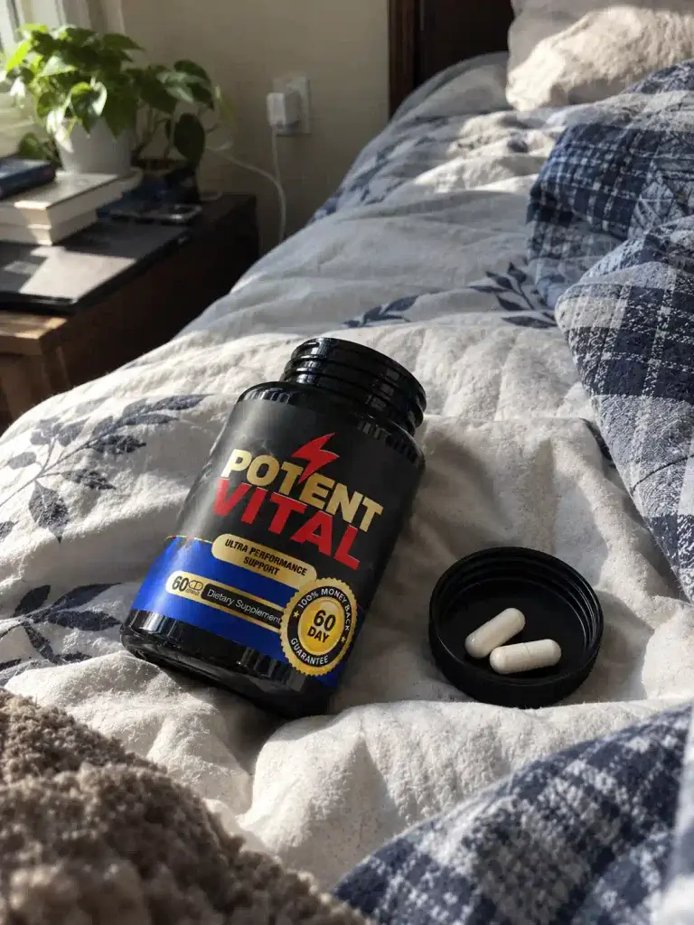 edited Potent Vital Supplement on Bed