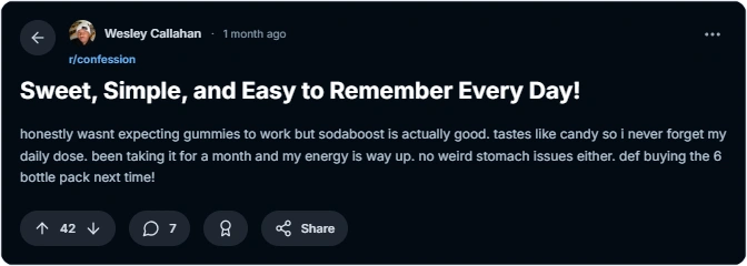 soda boost reddit review